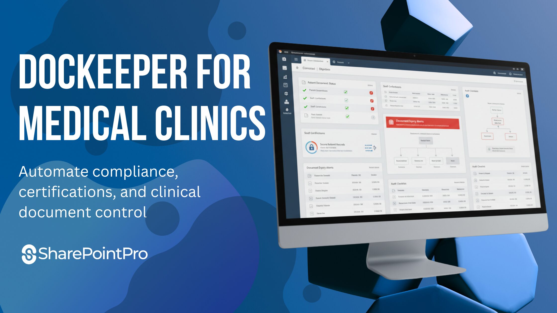 DocKeeper for medical clinics compliance dashboard