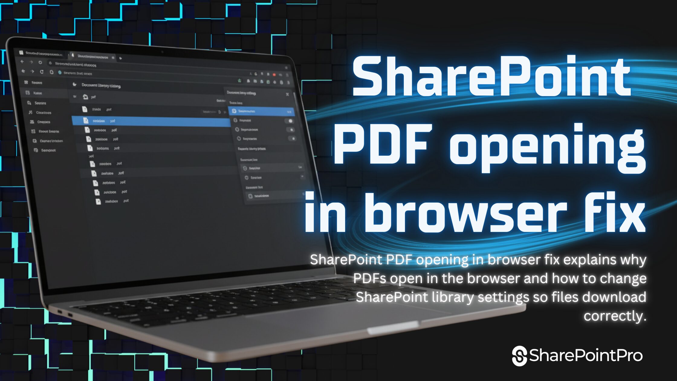 SharePoint PDF opening in browser fix