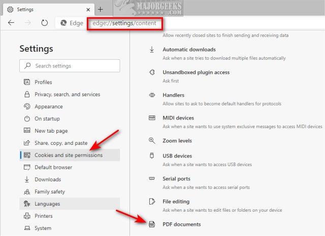 edge always download pdf files setting