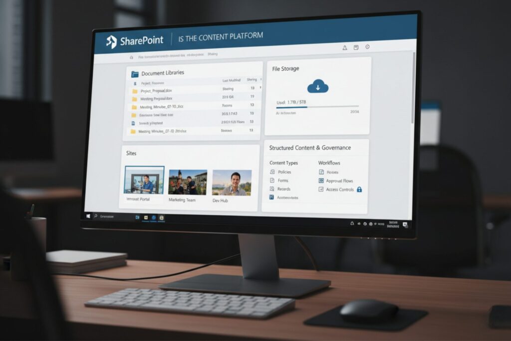 Microsoft Teams and SharePoint integration file architecture